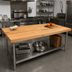 Thumbnail image #2 for John Boos Appalachian Red Oak Blended Edge Grain Island Countertop, 60