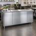 Thumbnail image #2 for Spec-Master Series Stainless Steel Plate Cabinet with Hinged Doors, 120W x 18D x 34.5H