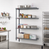Thumbnail image #2 for Eagle Group Valu-Master 4-Tier Add-On Wire Shelving Unit, 42W x 18D x 74H, Pewter Gray Epoxy