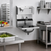 Thumbnail image #2 for Eagle Group Wall-Mounted 304 Stainless Steel Hand Sink with Battery-Powered Electronic Eye Gooseneck Spout