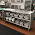 Thumbnail image #2 for Advance Tabco 60-Inch x 15-Inch Stainless Steel Dish Cabinet with Open Base and Mid-Shelf