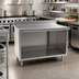 Thumbnail image #2 for Eagle Group Spec-Master Marine Counter Edge Open Front Stainless Steel Work Table Cabinet, 48 x 30 Inches