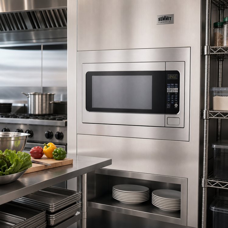 Product image #3 for Summit Commercial Built-In Microwave Oven with Trim Kit, 2.2 Cu. Ft., 1200 Watts