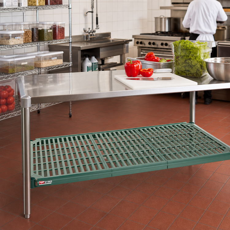 Product image #3 for Metro Super Erecta Pro 60"W x 24"D Polymer Shelf with Removable Mat and Metroseal 3 Epoxy Coated Frame