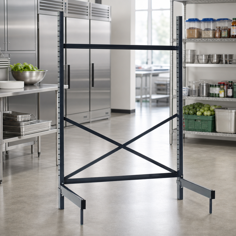 Product image #2 for Metro SmartLever Stationary Cantilevered Shelving Base Kit for 48"W x 21"D Shelves