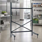 Thumbnail image #2 for Metro SmartLever SM862148-KIT Stationary Cantilever Shelving Starter Base Kit, 48"W x 21"D Shelf Capacity, Epoxy-Coated Steel, 86-3/8"H