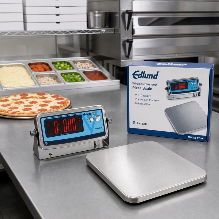 Product image #3 for Edlund Wireless Bluetooth Pizza Scale, 20 lb Capacity, 10 x 10 Inch Stainless Steel Platform