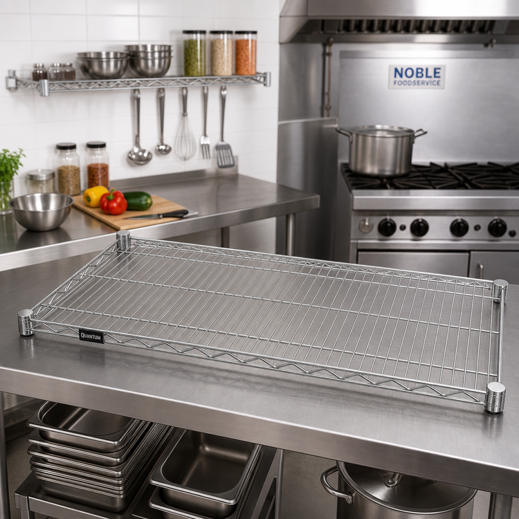 Product image #2 for Quantum 48-Inch W x 12-Inch D 304 Stainless Steel Wire Shelf