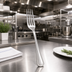 Thumbnail image #3 for Shangarila 7-1/4 Inch Dinner Fork, Extra Heavy Weight, 18/8 Stainless Steel, Mirror Finish