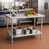 Thumbnail image #2 for Sapphire Manufacturing 30 Inch x 18 Inch 18-Gauge 400 Series Stainless Steel Work Table with Adjustable Undershelf
