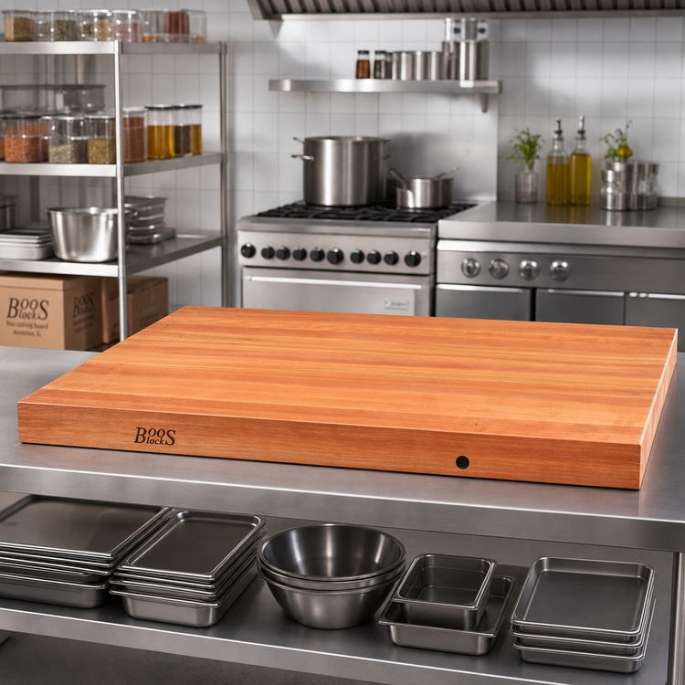 Product image #2 for Boos Block CHYKCT2-4827-O American Cherry Edge Grain Kitchen Countertop, 48 x 27 x 2-1/4 Inch, Penetrating Oil Finish