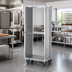 Thumbnail image #2 for Dinex Closed-Side Side-Load Open-Top Aluminum Pan Rack for 41 Full-Size 18 x 26 Trays