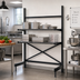 Thumbnail image #2 for Metro SmartLever Stationary Cantilevered Shelving Starter Kit for 54