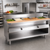 Thumbnail image #2 for La Rosa Refrigeration 72-Inch Electric Water Bath Hot Food Table with 5 Pan Openings, Open Cabinet Base