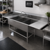 Thumbnail image #2 for John Boos Pro-Bowl 3-Compartment Stainless Steel Sink with Left and Right Drainboards, 14