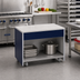 Thumbnail image #2 for Atlas Metal INFFT-1 24-1/4-Inch Mobile Utility Station with Solid Top, Open Cabinet Base, and Undershelf