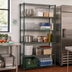 Thumbnail image #2 for Quantum 36-Inch W x 18-Inch D x 86-Inch H Wire Shelving Starter Kit with 5 Shelves, Green Epoxy Finish