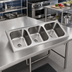 Thumbnail image #2 for Eagle Group Three-Compartment Seamless Weld-In Sink with 12 x 14 x 9-1/2-Inch Bowls