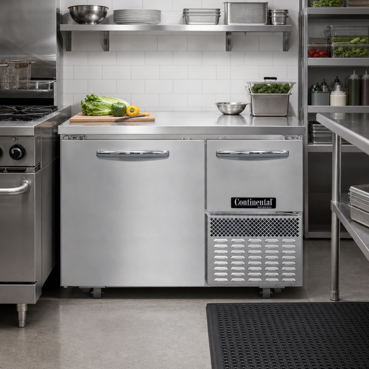 Product image #2 for Continental Refrigerator FA43SN-U 43" Shallow Depth Undercounter Freezer