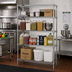 Thumbnail image #2 for Quantum Chrome Plated 4-Shelf Wire Shelving Starter Kit, 54