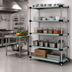 Thumbnail image #2 for Quantum 5-Shelf Solid Stainless Steel Shelving Starter Kit, 60