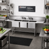 Thumbnail image #2 for Eagle Spec-Master FN Series Coved Corner Three-Compartment Sink with Dual 24-Inch Drainboards