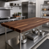 Thumbnail image #2 for John Boos Boos Block American Black Walnut Blended Edge Grain Kitchen Countertop, 120 x 32 x 1-1/2 Inch, Varnique Finish