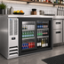 Thumbnail image #2 for Beverage-Air 48-Inch Two-Section Food-Rated Back Bar Refrigerator with Sliding Glass Doors