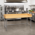 Thumbnail image #2 for Advance Tabco Bakers' Table with 1-3/4-Inch Wood Top and Stainless Steel Base, 96 x 36 Inch
