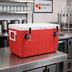 Thumbnail image #2 for Micro Matic USA 48 Quart Ice Chest Coil Cooler with 2 Faucets, Red