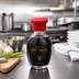 Thumbnail image #2 for Round Glass Soy Sauce Bottle with Red Pour Lid, 5 oz
