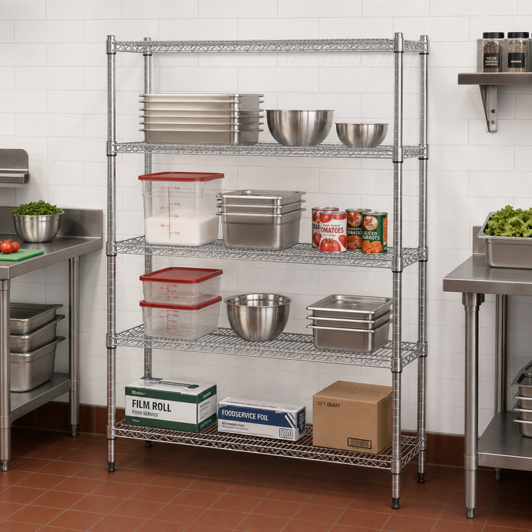 Product image #2 for Advance Tabco Special Value Series Heavy Duty Chrome Plated Wire Shelf, 36 x 18 Inches