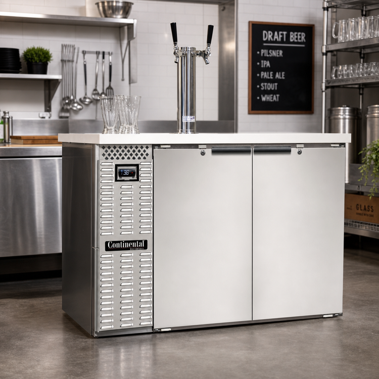 Product image #2 for Continental Refrigerator KC50NSS 50" Two-Keg Commercial Beer Dispenser