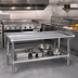 Thumbnail image #2 for Eagle Group Stainless Steel Griddle/Equipment Stand with Open Base, Adjustable Undershelf, and 1,500 lb Capacity
