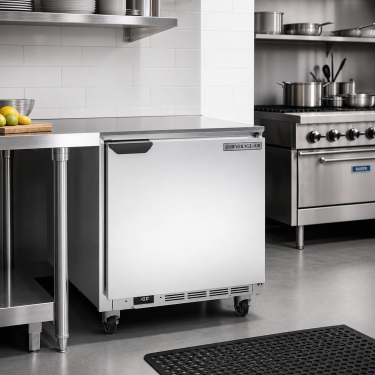 Product image #3 for Beverage-Air UCF27AHC 27-Inch Wide Single-Section Undercounter Freezer with Solid Door, 5.87 Cu. Ft., Rear-Mounted Self-Contained Refrigeration