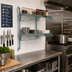 Thumbnail image #2 for Quantum Cantilever Double Shelf Wall-Mount Wire Shelving Unit, 24 x 12 Inches