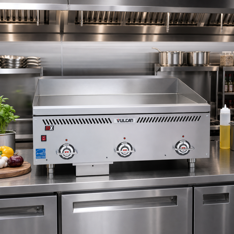 Product image #3 for Vulcan VCCG60-IS Heavy Duty Countertop Gas Griddle with IRX Infrared Burners, 60-Inch x 24-Inch