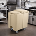 Thumbnail image #3 for Cambro SlidingLid Tall Mobile Ice Caddy, 125 lb Capacity, Coffee Beige