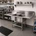 Thumbnail image #2 for Eagle Spec-Master Coved Corner Two-Compartment Floor Model Sink with Left 18-Inch Drainboard