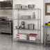 Thumbnail image #2 for Metro Super Erecta 4-Shelf Stationary Chrome-Plated Wire Shelving Unit, 48 x 18 x 74 Inches