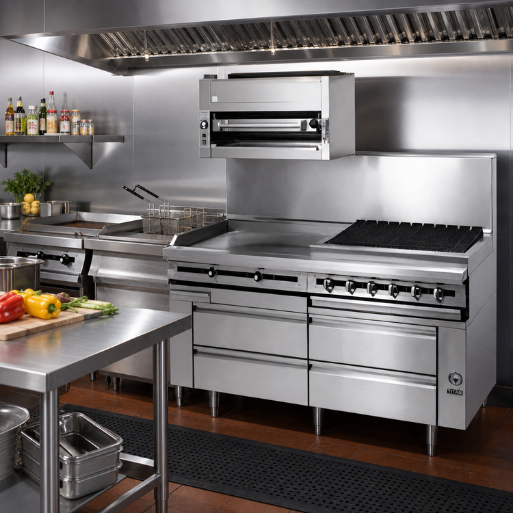 Product image #2 for Titan JMRH-30B 30-Inch Modular Heavy Duty Gas Charbroiler