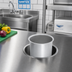 Thumbnail image #2 for Vollrath Round 22-Gauge Stainless Steel Garbage Waste Chute, 6-9/16 x 5 Inch Deep