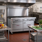 Thumbnail image #2 for Southbend (Middleby) Ultimate 4603AC-3T 60-Inch Commercial Gas Range with 4 Open Burners, 36-Inch Thermostatic Griddle, Convection Oven