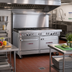 Thumbnail image #2 for Southbend Ultimate 60-Inch Commercial Gas Range with 4 Star Burners, 36-Inch Griddle, Convection Oven and Cabinet Base