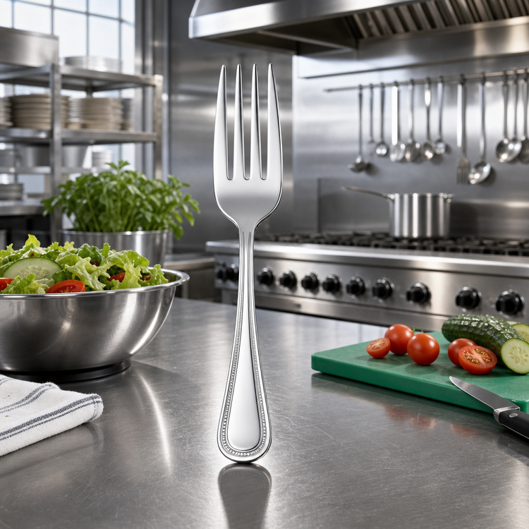 Product image #2 for Plaza Heavy Weight Mirror Finish 18/0 Stainless Steel Salad Fork