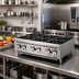 Thumbnail image #2 for Migali Competitor Series® 36-Inch Countertop 6-Burner Heavy-Duty Gas Hot Plate