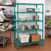 Thumbnail image #2 for EagleGard 4-Tier Stationary Starter Wire Shelving Unit, 60 x 18 x 74 Inches