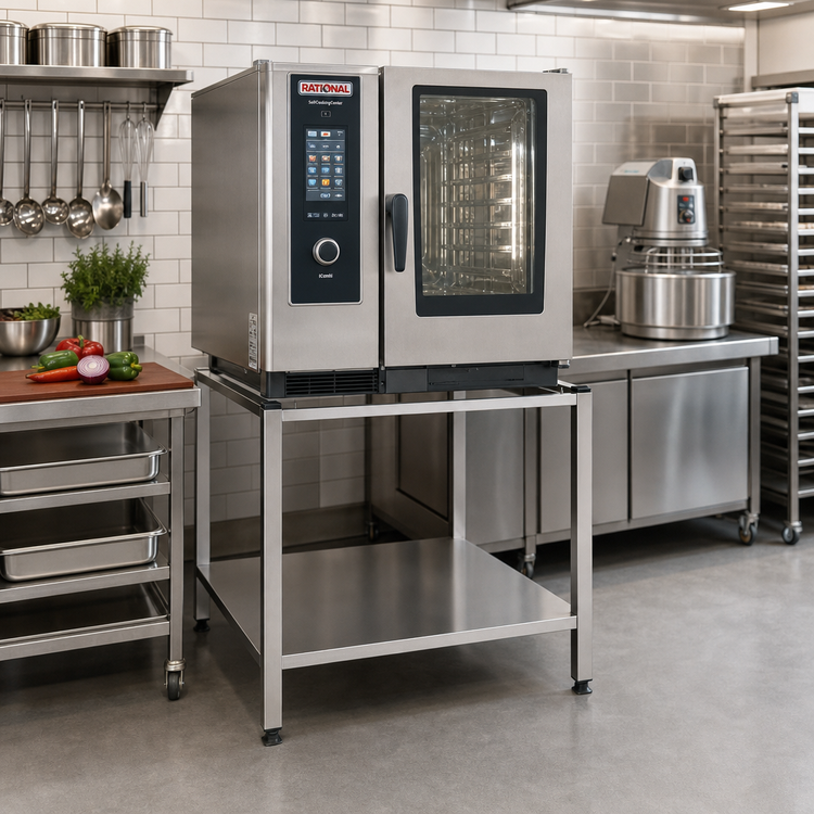 Product image #2 for RATIONAL UG I Stainless Steel Open Stationary Oven Stand for SCC 61 / CMP 101 Series