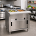 Thumbnail image #2 for Advance Tabco Triumph Supreme Electric 2-Well Hot Food Table with Sealed Wells and Sliding Door Base