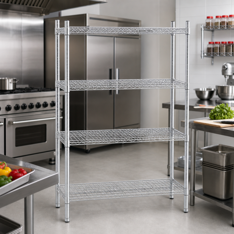Product image #2 for Advance Tabco Special Value Heavy Duty Chrome Plated Wire Shelf, 42 x 18 Inches